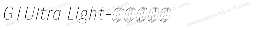 GTUltra Light字体转换